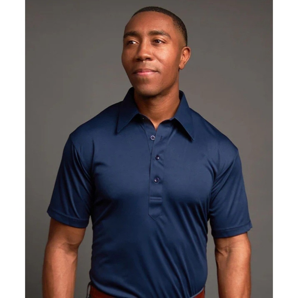 Collars and Co The Original Dress Collar Polo Navy Blue 2XL